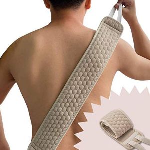 Douche Retour De L'épurateur, Large De 32 Pouces Avec Une Longue Poignée, Double Face Récurage De La Sangle, Salle De Bain Éponge Corps, Nettoie En Profondeur Et Tonifie - Neuf