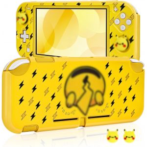 Case for Switch Lite,Pretty Lightning Alien Print Hard PC Protective Case for Switch Lite with 2 Thumb Grip Tips for Switch Lite,Black - Neuf