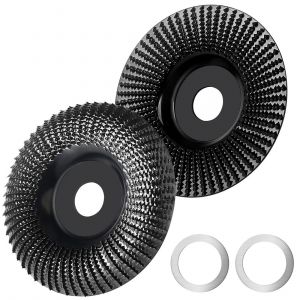 2 Pièces,Disque Meuleuse Bois 125Mm Disque Abrasif Pour Meuleuse D'Angle Pour Le Polissage Du Bois,La Finition,Le Façonnage Du Bois,Le Meulage,Le Polissage Du Disque De Sculpture Disque Meuleuse - Neuf