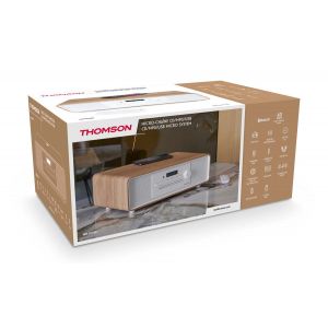 Microcha&icirc;ne CD USB Bluetooth AUX-IN + chargeur sans fil et USB THOMSON - MIC301IBT - Neuf