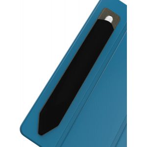 &Eacute;tui Stylet pour Apple Pencil (1&egrave;re & 2&egrave;me G&eacute;n&eacute;ration) - Porte-Crayon &eacute;lastique Autocollant pour Tablette | iPad en Lycra & Cuir PU - Noir - Neuf