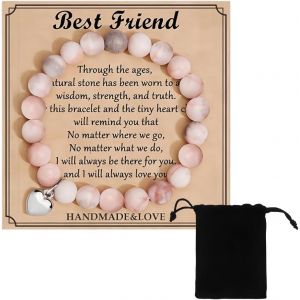 Gift For Women Bracelet Natural Stones Woman Idea Gift Teenager Daughter Gifts Christmas Gift Woman Birthday Gift Bracelet Gift For Mom Daughter Sister Friend Teen Couple - Neuf