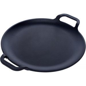 Subzonal-Victoria Plaque &Agrave; Griller En Fonte Naturelle, Induction Po&ecirc;le &Agrave; Pizza, 25cm Avec Poign&eacute;es, Feu, Barbecue, Four, Comal Pr&eacute;-Assaisonn&eacute;e Pour Cr&eacute;er Antiadh&eacute;sif Sans Toxicit&eacute; Et Sans Ptfe - Neuf