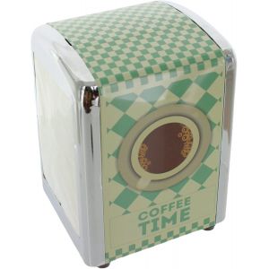 Eryi-Diner Distributeur De Serviettes Rétro 14 X 10 Cm + 60 Serviettes - Neuf