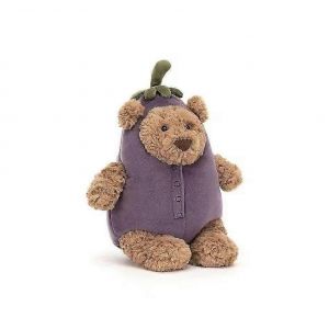 Barcelo Bear Costume d'aubergine Poupée mignonne Nouveaux jouets en peluche Poupée d'Halloween Cadeau de vacances - Neuf