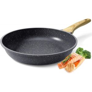 Kalanka-Poêle À Frire Antiadhésive En Céramique - 24 Cm - Saine Et Non Toxique - Adaptée À L'induction - Sans Pfas Et Pfoa - Passe Au Lave-Vaisselle - Poignée Froide - Neuf