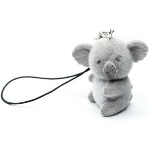 Kalcx-Koala Pendentif Pour T&eacute;l&eacute;phone Portable Motif Ours Koala Australien Flocage Gris&iquest;Bijou Fantaisie Fait Main&iquest;Pendentif Pour T&eacute;l&eacute;phone Portable Porte-Cl&eacute;s,30mm,Plastique Floqu&eacute; - Neuf