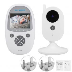 Babyphone Video Sans Fil Lcd 2,4 Pouces Avec Vision Nocturne Et Surveillance De La Temperature, 100-240 V (Royaume-Uni) - Neuf