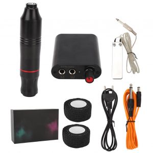 Kit De Machine A Tatouer Rotative Professionnelle Pour Debutants, Alimentation Electrique, Clip, Pedale, Stylo De Tatouage, Prise Ue 90-265 V - Neuf