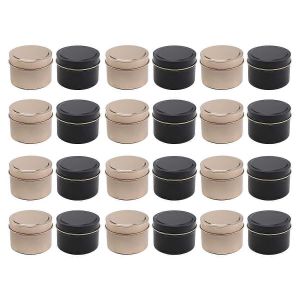 Paquet De 24 Boîtes De Conserve De Bougies,4 Oz,Pour La Fabrication De Bougies De Bricolage,Les Arts Et L'artisanat - Neuf