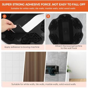 Machine de Boxe de Musique pour Enfants, Boxe Mural Musique Bluetooth Rechargeable &agrave; Montage Mural avec 3 Niveaux de Vitesse, Gants, Lumi&egrave;res Cool, Boxe Enfant - Neuf