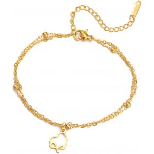 Eryi-Bracelet Contre Le Cancer Du Sein Pendentif Ruban Rose Symbole De Sensibilisation Ruban Contre Le Cancer Bijoux Inspirants Pour Femmes - Neuf