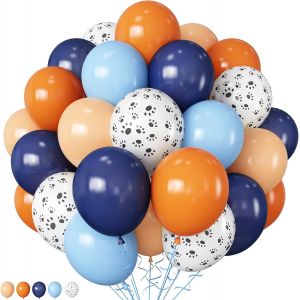 AYUHR-Lot de 60 ballons rose, bleu, violet, violet, métallisé, violet, bleu, rose, latex, ballons à l'hélium, pour fille, sirène, la Reine des neiges, pour anniversaire, mariage, fête prénatale - Neuf