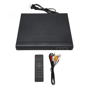 Mini lecteur DVD HD integre, interface PaL NTSC USB 2.0, telecommande, lecteur CD domestique avec cable RCa pour televiseur, prise americaine 110-240 V - Neuf