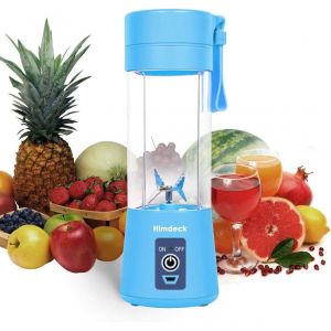 Mixeur Personnel,Mixeur Portable Pour Smoothies Et Milk-Shakes - Machine &Eacute;lectrique &Agrave; 6 Lames De 380 Ml - Rechargeable Par Usb - Mini Presse-Agrumes - Pour La Maison,L'&Eacute;cole,L'Ext&eacute;rieur - Bleu - Neuf