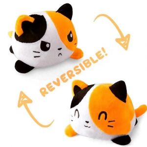 Peluche Flip Doll, peluche Flip double face, peluche mignonne (chat) - Neuf
