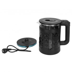 Hjlian Bouilloire Electrique 2,3 L, Capacite Visible, Design A Deviation De Vapeur, Noire, Pour Usage Domestique, Prise Ue 220 V - Neuf