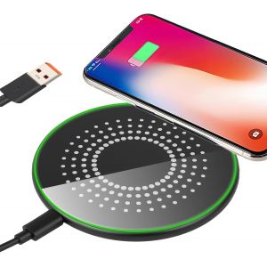 KALANKA-15W Chargeur sans Fil Compatible avec iPhone 16/15/14/13/12, 15W Qi Chargeur sans Fil Rapide Station de Recharge sans Fil pour Samsung Galaxy S24/S23/S22/S21/S20/S10 S&eacute;rie/Note 20/10, Huawei, - Neuf