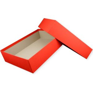 1x Boîte De Rangement Et De Cadeau De Qualité Supérieure Format A4 Gris/Bleu 302 X 213 X 70 Mm - Neuf