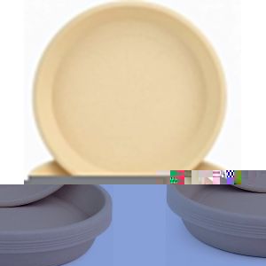 Soucoupe Pot Fleur 27cm Diam&egrave;tre Beige Marbre Lot De 5-Durable Soucoupe Ronde-Soucoupes Pour Pots De Fleurs-Soucoupe Pot De Fleur Interieur (Beige Marbre) - Neuf