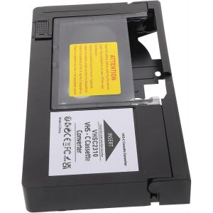 Adaptateur de Conversion VHS-c pour Caméscopes Boîtier Adaptation Pratique et Compatible Plupart des - Neuf