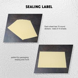 1050 Autocollants Ronds Cristallins 19mm B&acirc;ton &Eacute;tiquette De Sceau Adh&eacute;sif - Neuf