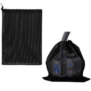 Sac Filtrant Pour Pompe À Eau Avec Cordon De Serrage, Sac Filtrant Pour Pompe À Eau, Sac Filtrant Pour Pompe De Bassin, Sac Filtrant En Maille, Accessoires Pour Aquarium Et Piscine Extérieure - Neuf