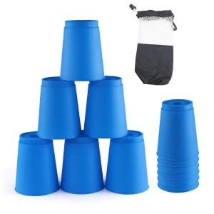 12Pcs Kid Quick Stacking Cups Set Mini Speed Training Game Fun Stacking Cup Jeu rapide pour les gar&ccedil;ons - Neuf