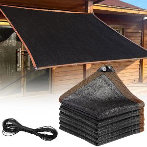 Ulteronixshop-3x4m Filet D'ombrage,Voile D'ombrage Rectangulaire,Tissu D'ombrage Avec Oeillets,Filet Protection Solaire,Bloquer Les Rayons Uv,Pour Jardin,Pergola,Terrasse,Serre,Poulailler,Ext&eacute;rieur - Neuf