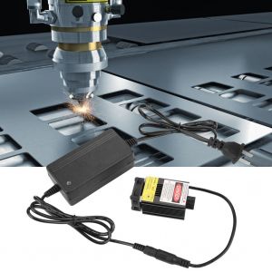 Module laser bleu focalisable FA02 1000 mW 445 nm avec adaptateur secteur pour graveur laser DIY - Neuf