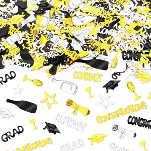 Confettis de remise de diplôme, fournitures de fête pour la classe de 2024, décorations de remise de diplôme, confettis de félicitations, centre de table pour fête de remise de diplôme 2024 - Neuf