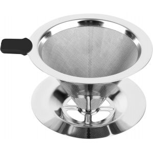 Filtre à Café ,Filtre Café Permanent,600 Mailles Filtre à Café pour Machine à Café Cuisine Bureau Café Boulangerie - Neuf