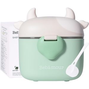 Tianyi-Pots De Distributeur De Lait En Poudre Portables Pour Bébés Snack Container Avec Scoop Et Niveleur,460ml,Light Green - Neuf