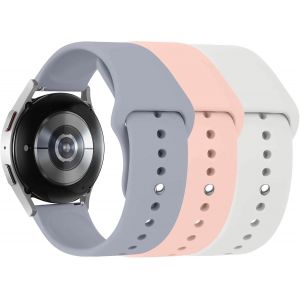 3 Pack Bracelet Montre De Sport En Silicone Souple 20mm Pour Samsung Galaxy Watch 7 6 5 4 Active 2 40mm 44mm 42mm 46mm 43mm 47mm, 20mm Bande De Remplacement En Silicone Souple Spor[Bra573694] - Neuf