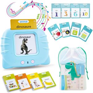 ERYI-510 Mots Carte Flash Parlante Francais U2013 Apprendre L'Anglais Pour Enfant De 2 À 6 Ans, Cartes Parlantes Montessori Français, Motami Avec Musique Intégrée, Jeu Educatif Fille Et Garçon - Neuf