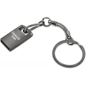 Cle USB 2.0 32 GO, M&eacute;tal Cl&eacute; USB 32GB USB Flash Drive 32GO Portable Clef USB 32 Giga avec Keychain pour Ordinateur Portable/PC/Voiture etc (Gris) - Neuf