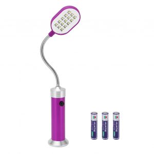 Lampe De Travail Magnetique A Led Haute Luminosite, Flexible Et Souple, Ideale Pour Le Travail En Exterieur, La Peche De Nuit, Violet - Neuf