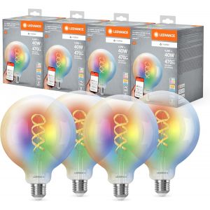 Smart+ Matt Led Lampe, Compatible Avec Google, Alexa, Apple, White Frost Optics, 4.9w, 470lm, E14, Color Light & White Light, Avec Vocal Control, Jusqu'&agrave; 20 000 Hrs, 1-Pack - Neuf