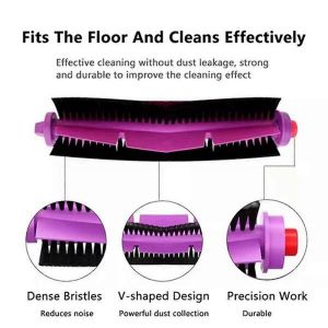 Lot de 25 pi&egrave;ces de rechange pour aspirateur robot V12, brosse lat&eacute;rale principale lavable, chiffon de nettoyage, filtre HEPA, sac &agrave; poussi&egrave;re - Neuf