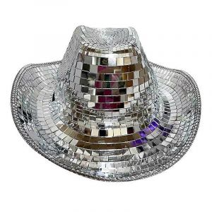 Chapeau De Boule Disco,Chapeau De Cow-Girl De L'espace Scintillant Scintillant,Chapeau De Boule &Agrave; Facettes Pour Femmes Hommes Pour Accessoires - Neuf