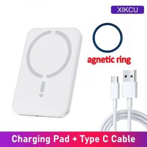 Chargeur Magnétique Sans Fil Pour Voiture,100w,Pour Magsafe Iphone 16 15 14 13 12 Pro Max,Support De Téléphone Pour Grille D'aération,Charge Rapide Pour Voiture--White - Neuf
