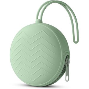 Boite A Sucette Bebe,Boîte De Rangement En Silicone Pour Sucette,Boîte À Sucettes Portable En Silicone Pour Bébé,Imperméable,Sans Bpa,Pour Voyage En Plein Air (Vert).[H158] - Neuf