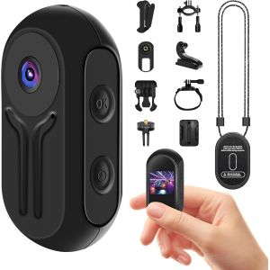 Mevronisshop-Cam&eacute;ra Sportive 1080p, Cam&eacute;ra D'action Magn&eacute;tique, Camera Vid&eacute;o Sportive Avec Clip Rotatif 360&deg;, Cam&eacute;ra Casque Pour Moto, Minicam&eacute;ra Corporelle, Accessoires Multifonctions - Neuf