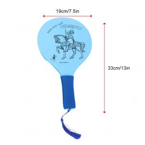 1 Paire De Raquettes De Badminton En Bois Epaisses Et Tendance Pour L'entrainement Au Volant (Bleu) - Neuf