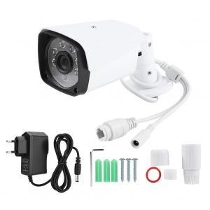 Camera IP d'analyse intelligente H.265 1080P, etanche, vision nocturne, prise UE 100-240 V - Neuf