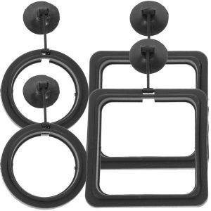 Lot De 4 Anneaux D'alimentation Flottants Avec Ventouses Pour Petits Poissons Et Crevettes - Mangeoires D'aquarium Efficaces - Design En Pvc Durable - Neuf