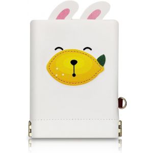 Petit Porte Monnaie Femme,Cuir De Pu Portefeuille Femme Créatif De Dessins Animés,Petite Pochette À Fermeture Automatique Pour Carte,Pièce,Rouge À Lèvres (Blanc) - Neuf