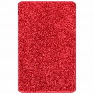 vidaXL Tapis de bain Rouge 60 x 90 cm Polypropyl&egrave;ne - Neuf