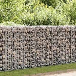 Prolenta Premium - Mur En Gabion Avec Couvercles Acier Galvanis&eacute; 150x60x100 Cm - Neuf