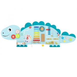 Busy Board COSTWAY Planche Montessori 11 en 1 pour B&eacute;b&eacute; Planche Montessori, Parcours Motricit&eacute; Fine Activit&eacute; Sensoriel Bleu - Neuf